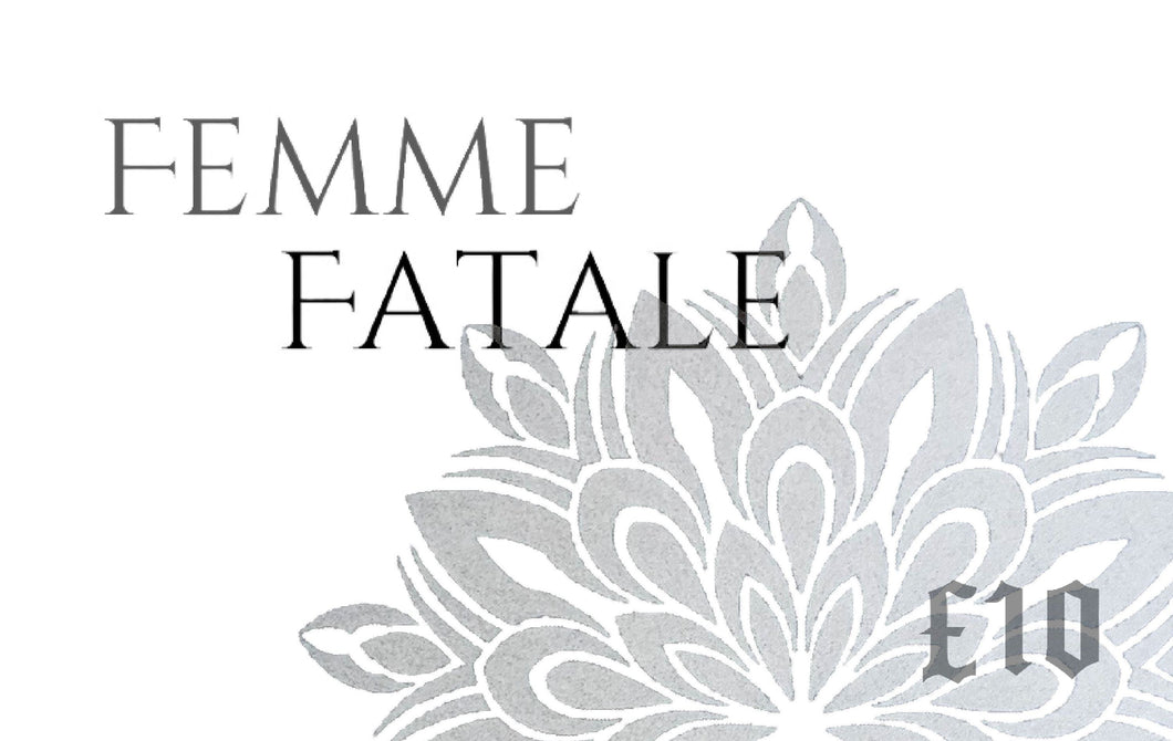 Femme Fatale Tattoo and Piercing Gift Cards